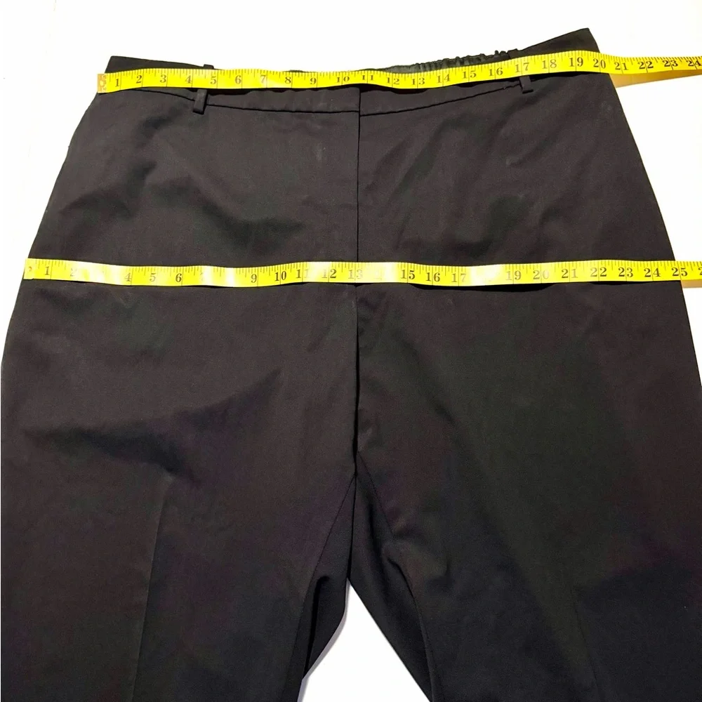 Lafayette 148 Clinton Black Ankle Pants Size 20W Light Wool Straight Leg - Picture 13 of 15